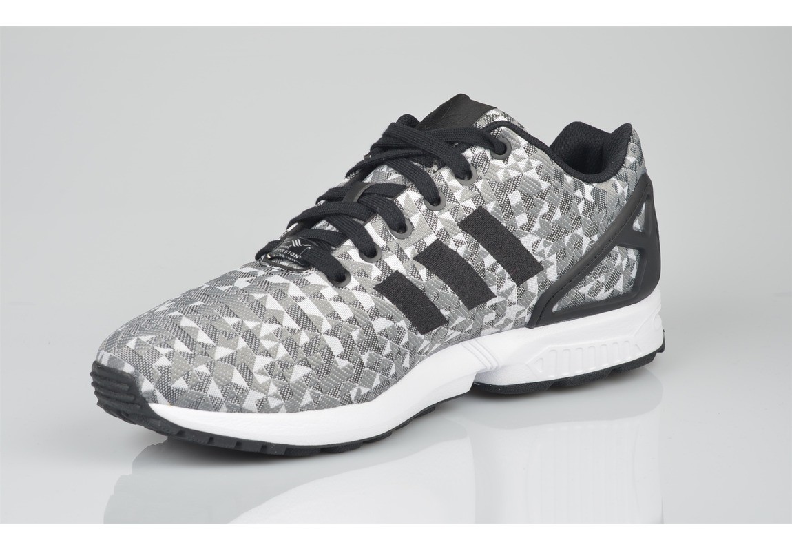 zx flux gris blanc